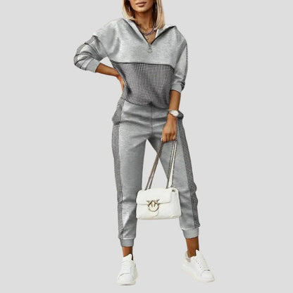 Ensemble Survêtement Femme 2 Pièces Demi-Zip-Gigié