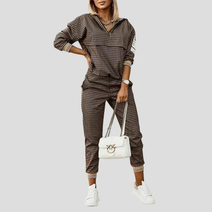 Ensemble Survêtement Femme 2 Pièces Demi-Zip-Gigié