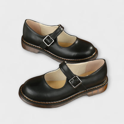 Femme Chaussures Mary Jane à Bride et Semelle Surpiquée 2