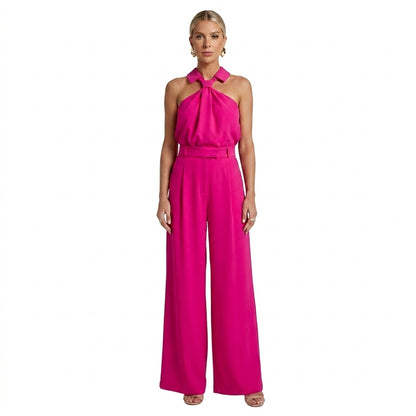 Femme Combinaison Sans Manches à Encolure Halter et Jambes Larges | imported-image-6
