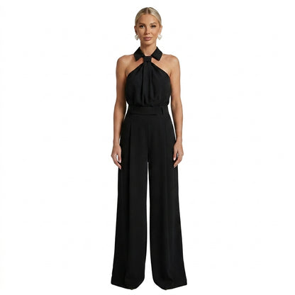 Femme Combinaison Sans Manches à Encolure Halter et Jambes Larges | imported-image-7