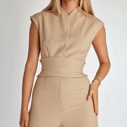 Femme Combinaison Sans Manches à Jambes Larges-Jumpsuits for women-Gigié