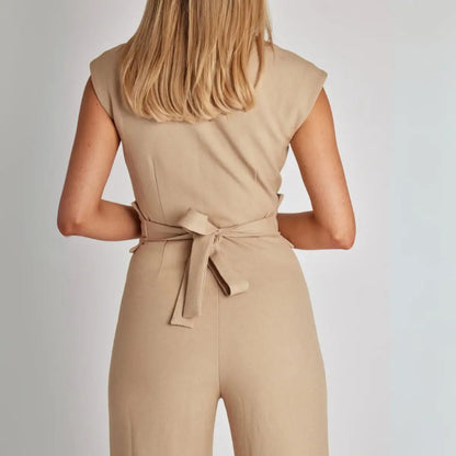 Femme Combinaison Sans Manches à Jambes Larges-Jumpsuits for women-Gigié