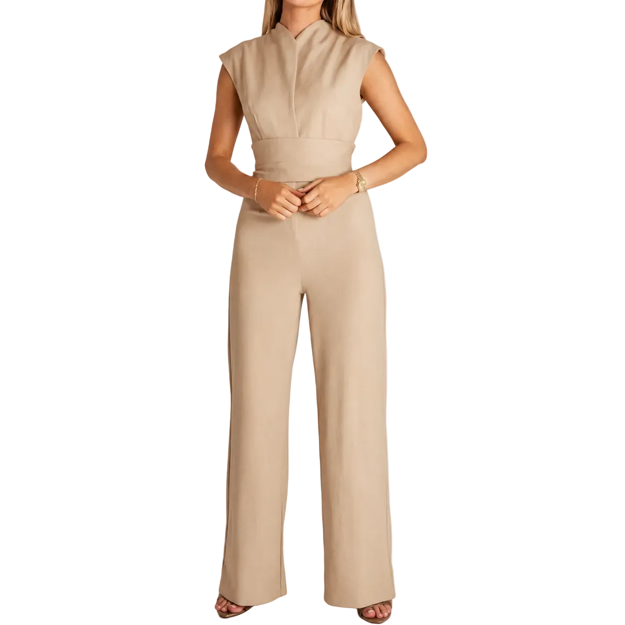 Femme Combinaison Sans Manches à Jambes Larges-Jumpsuits for women-Gigié