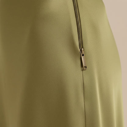 Femme Jupe Longue Taille Haute Coupe Évasée 3