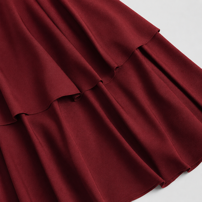 Femme Robe Mini à Une Épaule avec Volants-Mini Dress-Gigié