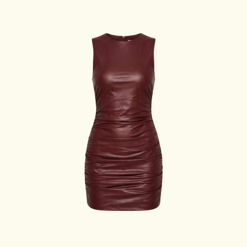 Femme Robe mini sans manches à détails froncés | imported-image-4