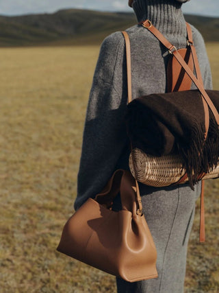 Femme Sac structuré avec poignée supérieure et détails de couture-Accecoires-Gigié