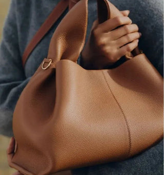 Femme Sac structuré avec poignée supérieure et détails de couture-Accecoires-Gigié