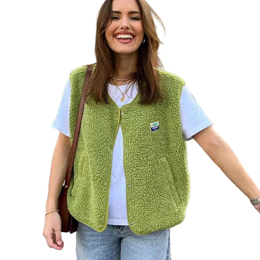 Gilet femme à boutons-Vest-Gigié