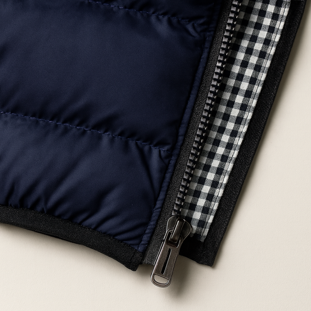 Gilet Homme Matelassé Sans Manches avec Fermeture Zippée et Col Montant-Vest-Gigié