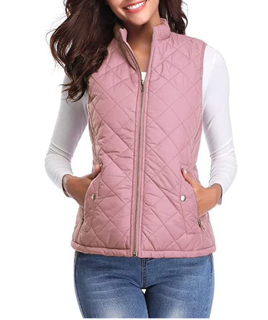 Gilet matelassé zippé pour femme 1