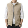 Gilet sans manches zippé texturé pour homme 1