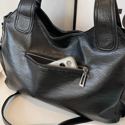 Grand Sac à Main Femme "Hobo" Souple & Multi-Poches Zippées-Gigié
