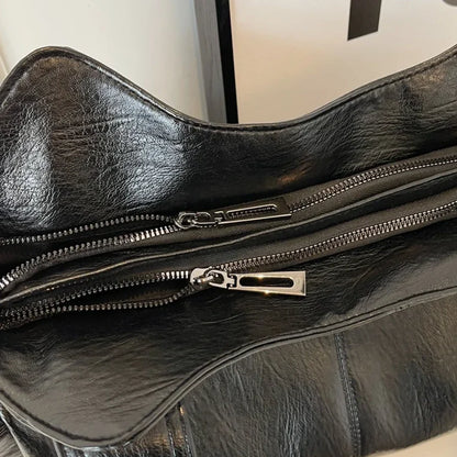 Grand Sac à Main Femme "Hobo" Souple & Multi-Poches Zippées-Gigié