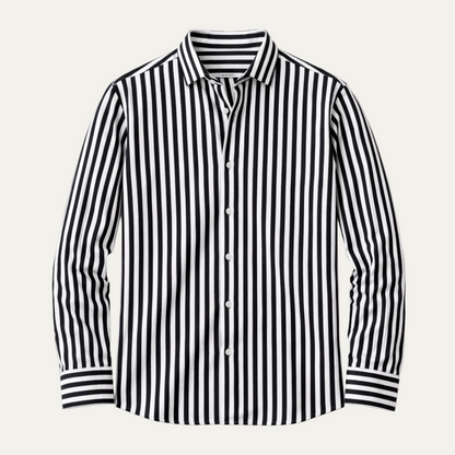 Homme chemise à manches longues à rayures avec fermeture boutonnée-Shirts for men-Gigié