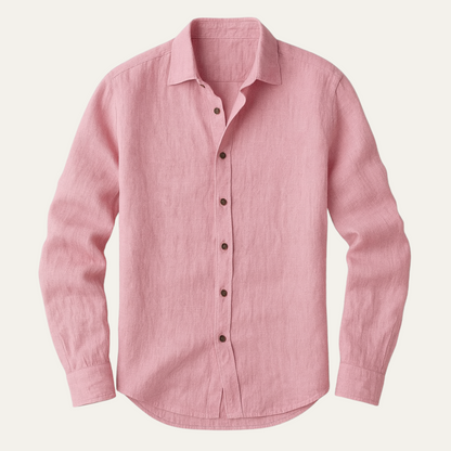 Homme Chemise à Manches Longues avec Boutonnage-Blouse Male-Gigié