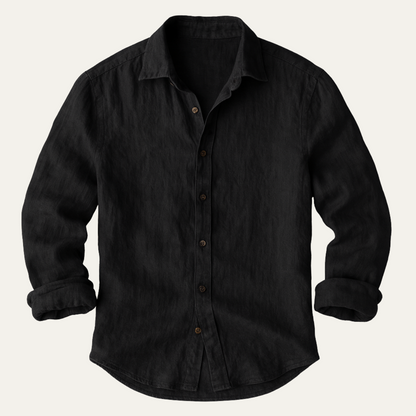 Homme Chemise à Manches Longues avec Boutonnage-Blouse Male-Gigié