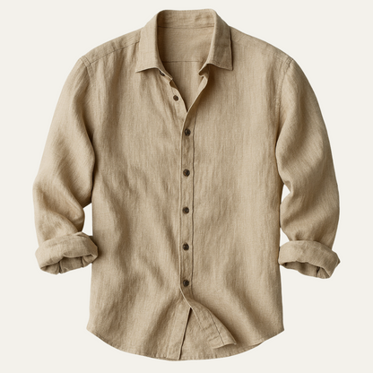 Homme Chemise à Manches Longues avec Boutonnage-Blouse Male-Gigié