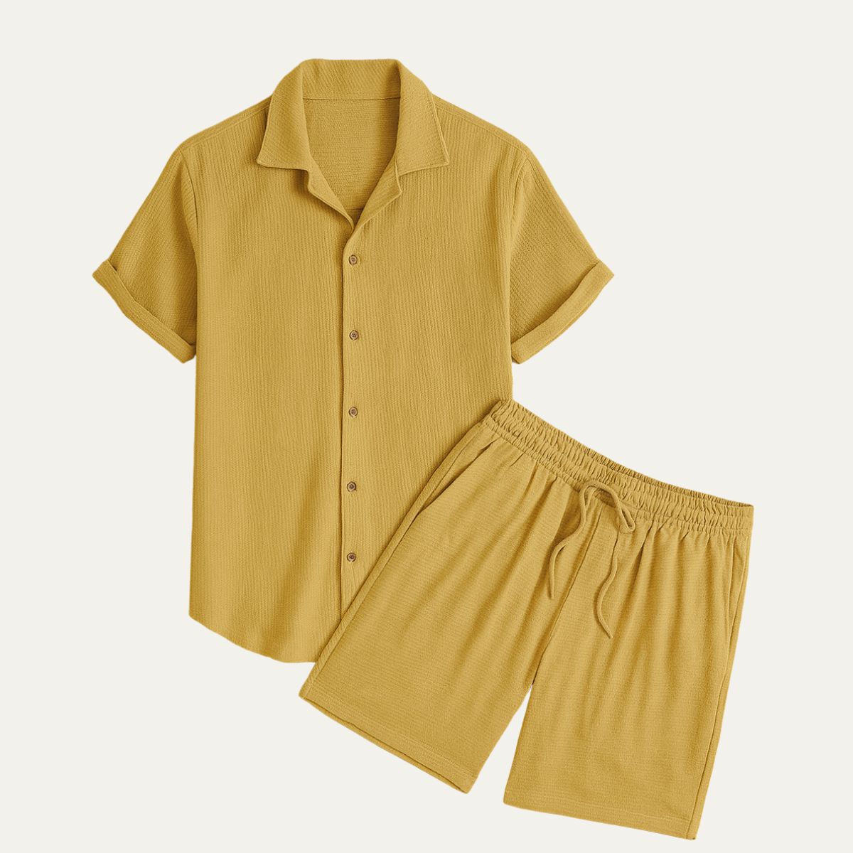 Homme Ensemble Chemise à Manches Courtes et Short-Sets for Men-Gigié