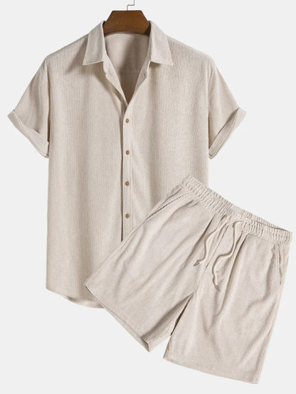 Homme Ensemble Chemise à Manches Courtes et Short-Sets for Men-Gigié