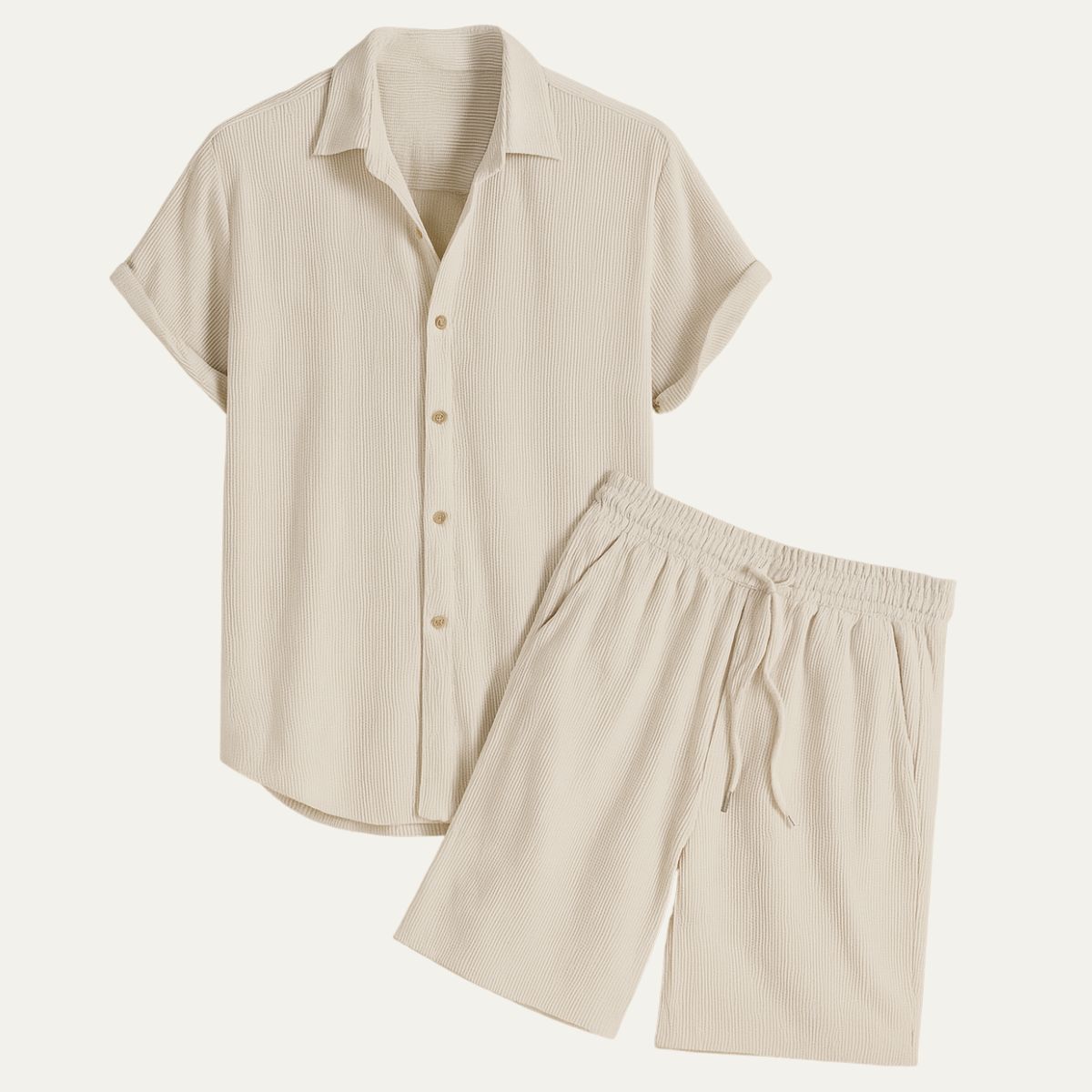 Homme Ensemble Chemise à Manches Courtes et Short-Sets for Men-Gigié