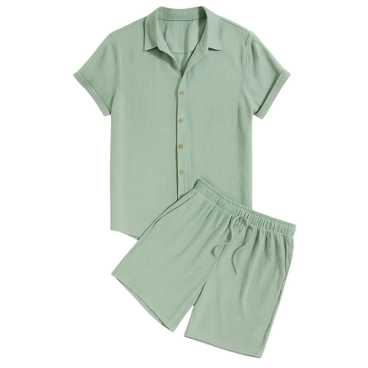 Homme Ensemble Chemise à Manches Courtes et Short-Sets for Men-Gigié
