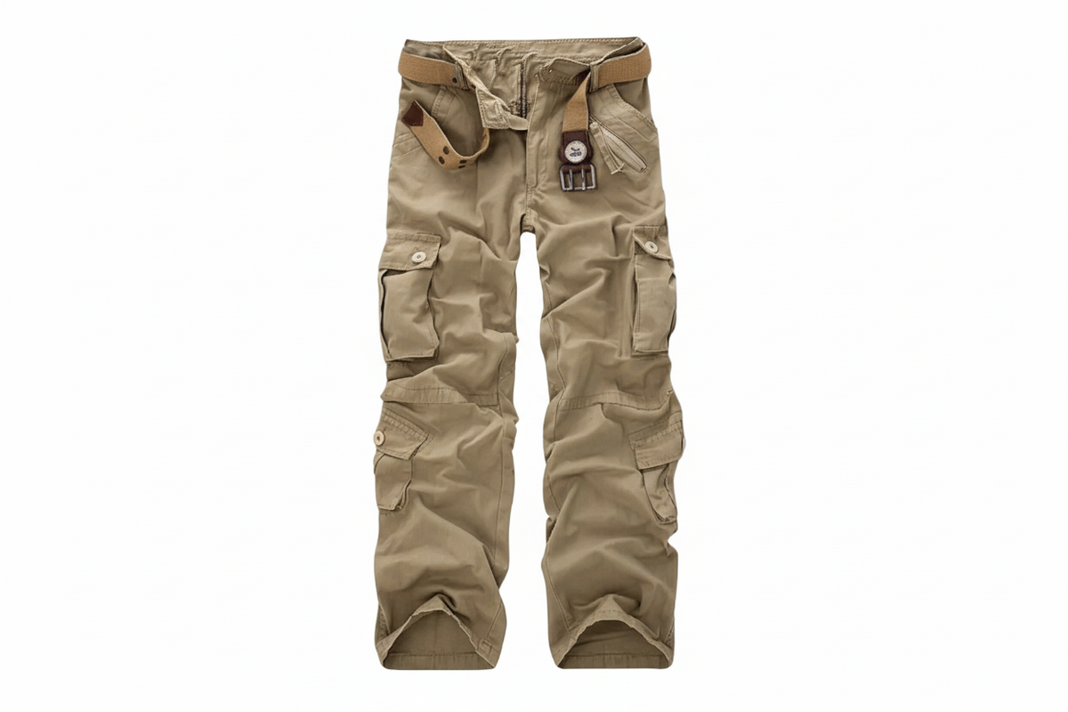 Homme Pantalon avec Poches Multiples et Structure de Ceinture-Male Pants-Gigié