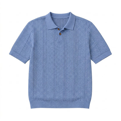 Polo en maille torsadée pour homme The Montecito