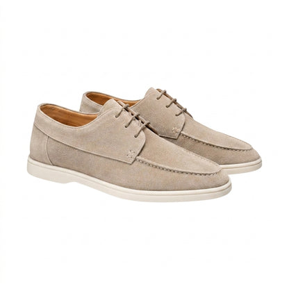 Hommes - Chaussures à lacets avec coutures mocassin et semelles en caoutchouc 1