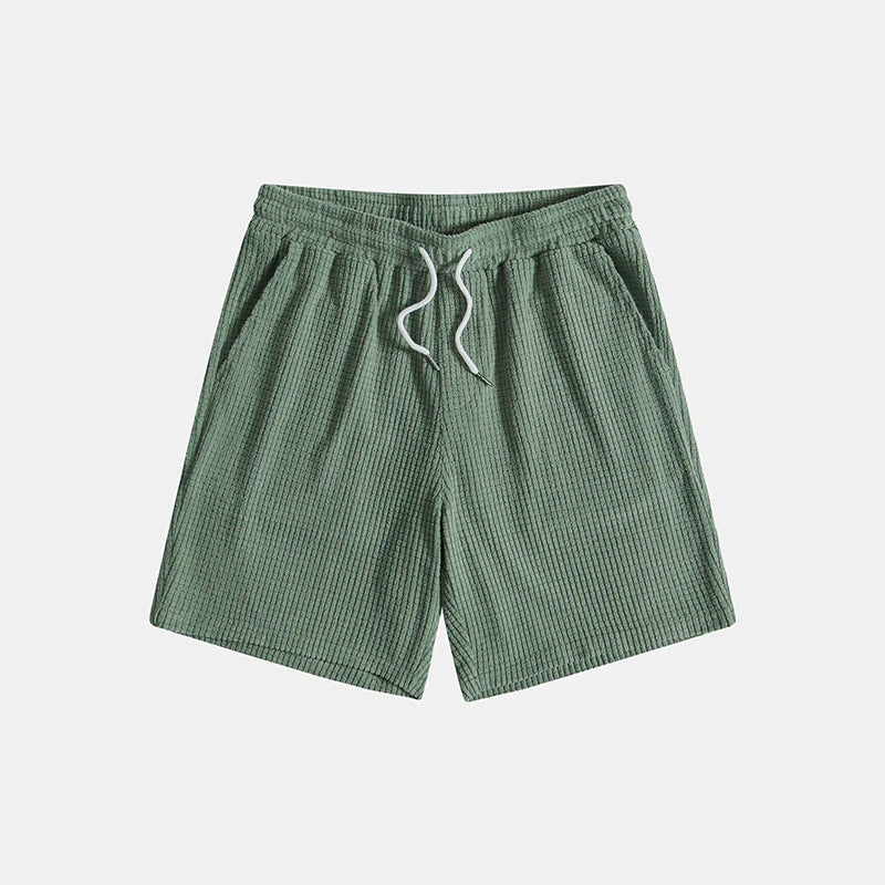 Hommes Ensemble Chemise Manches Courtes et Short Texture Gaufrée 3