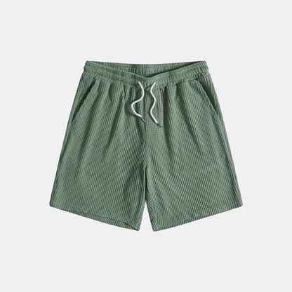 Hommes Ensemble Chemise Manches Courtes et Short Texture Gaufrée 3
