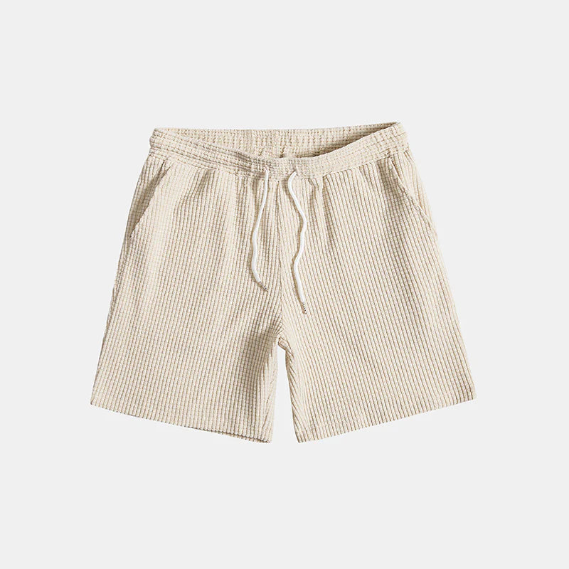 Hommes Ensemble Chemise Manches Courtes et Short Texture Gaufrée 5