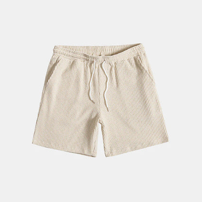Hommes Ensemble Chemise Manches Courtes et Short Texture Gaufrée 5