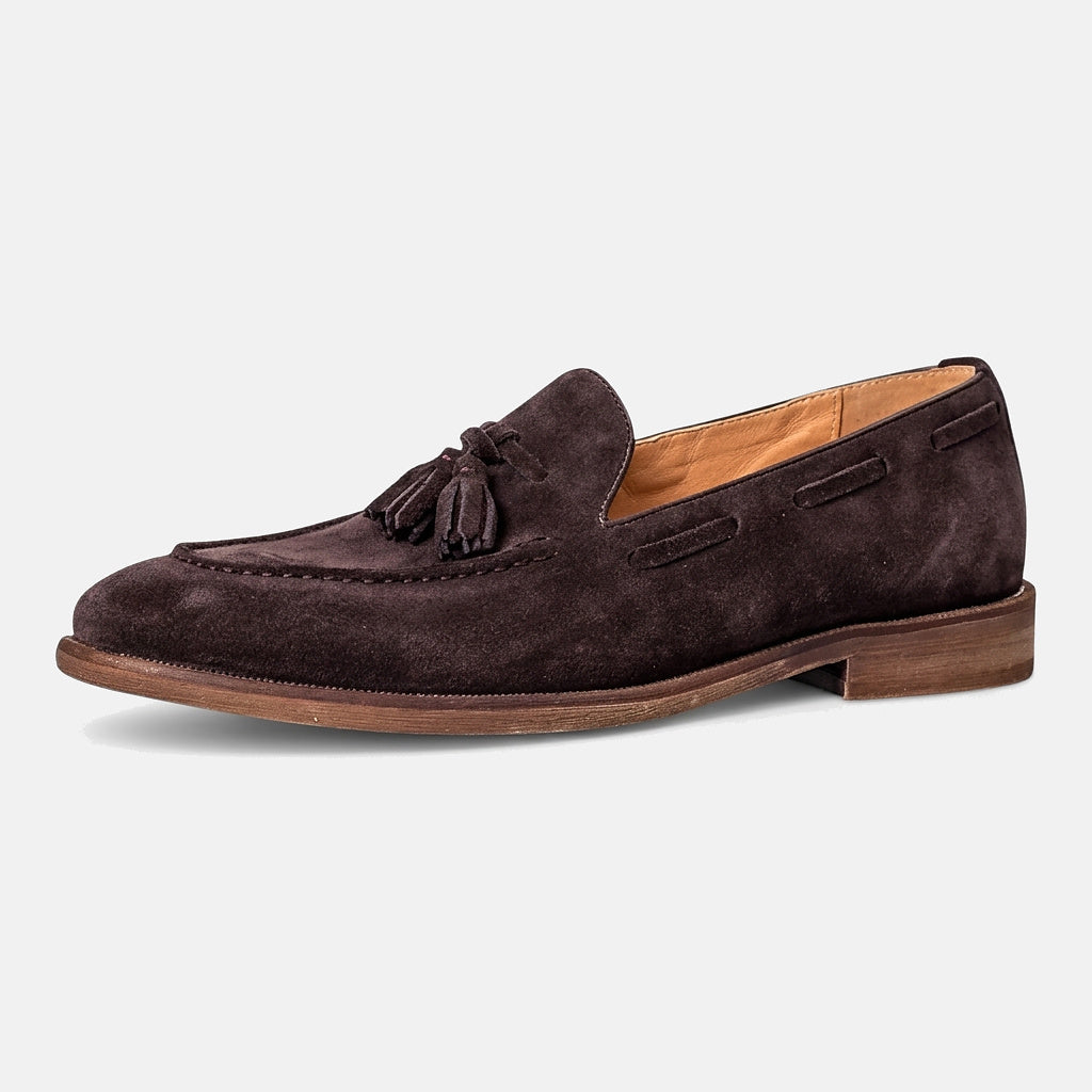 Hommes Mocassins à Glands avec Coutures sur le Plateau et Lacets Latéraux 5