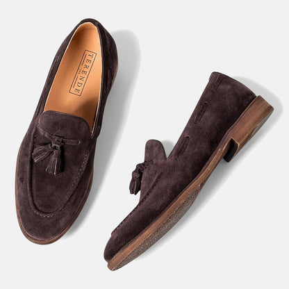 Hommes Mocassins à Glands avec Coutures sur le Plateau et Lacets Latéraux 6