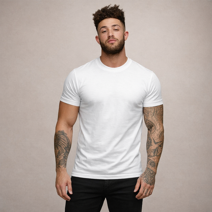 Hommes T-shirt à col rond et manches courtes 5