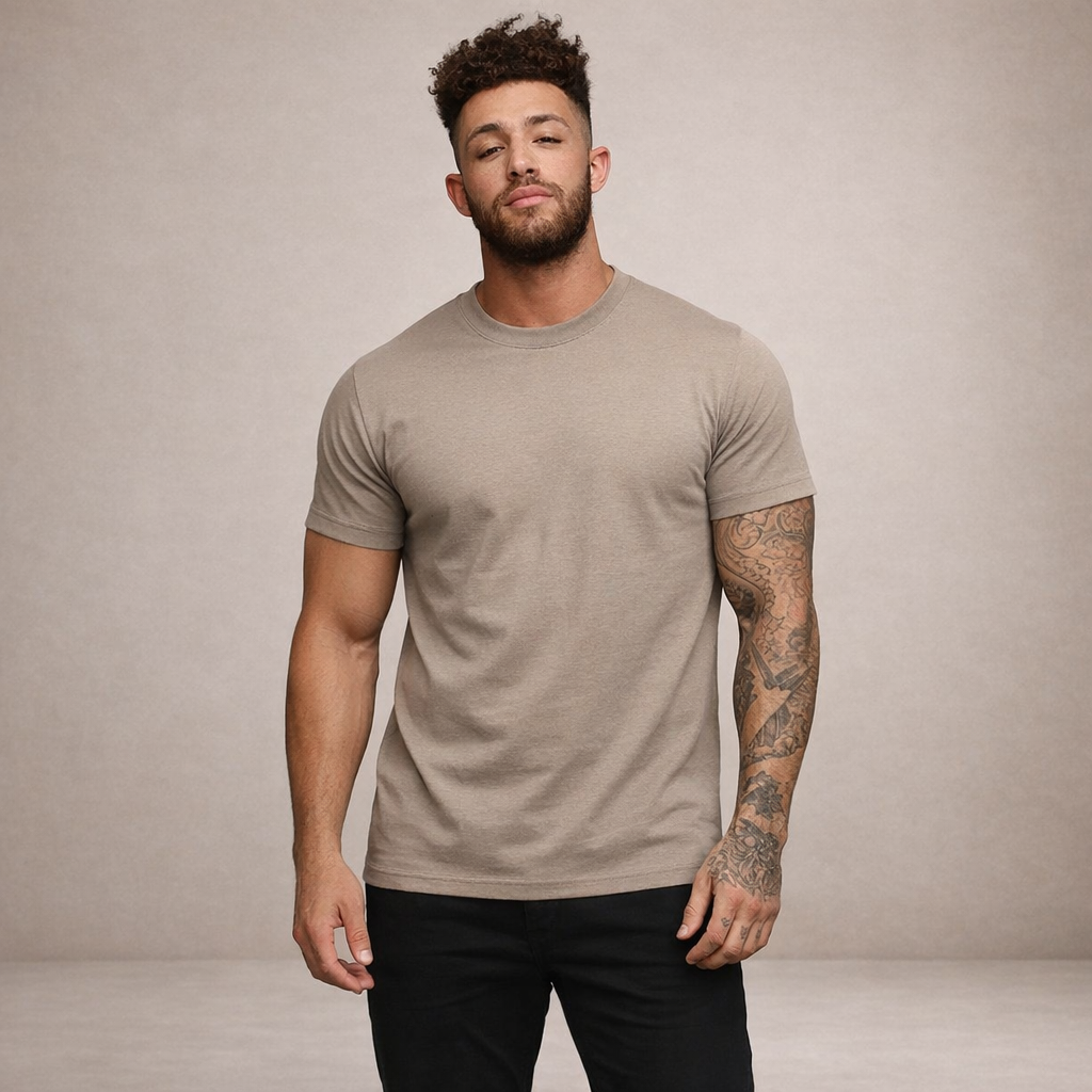 Hommes T-shirt à col rond et manches courtes 6