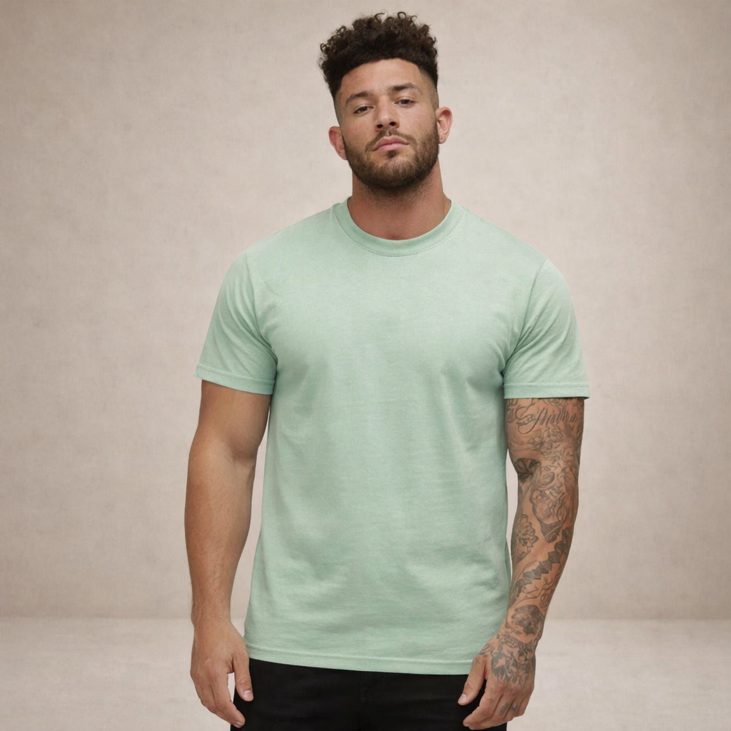 Hommes T-shirt à col rond et manches courtes 10