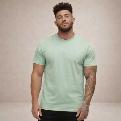 Hommes T-shirt à col rond et manches courtes 10