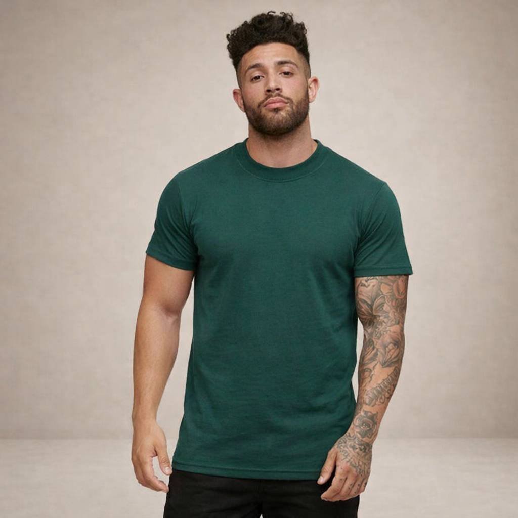 Hommes T-shirt à col rond et manches courtes 11