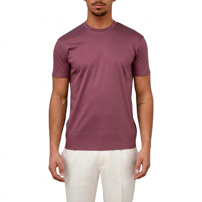 Hommes T-shirt à col rond et manches courtes Rouge