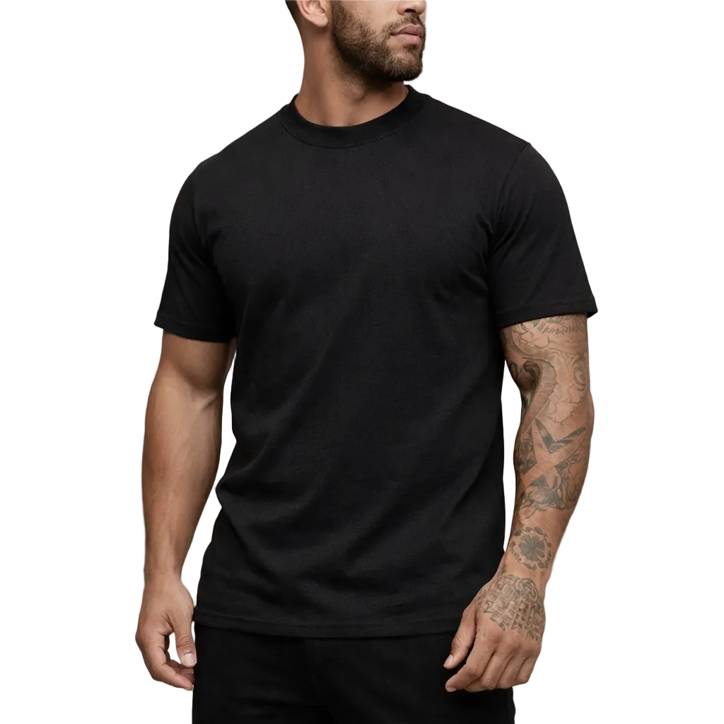 Hommes T-shirt à col rond et manches courtes-T-shirt for men-Gigié