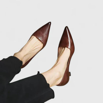 Escarpins à Bout Pointu pour Femme avec Talon Bas