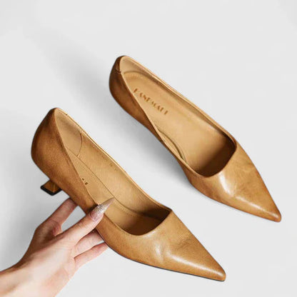 Escarpins à Bout Pointu pour Femme avec Talon Bas