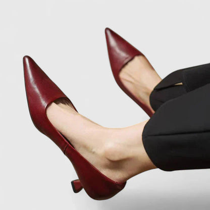 Escarpins à Bout Pointu pour Femme avec Talon Bas