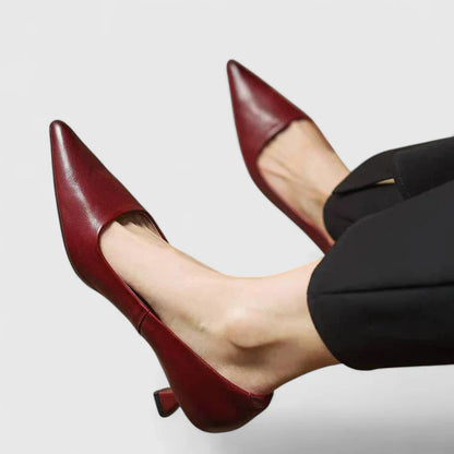 Escarpins à Bout Pointu pour Femme avec Talon Bas