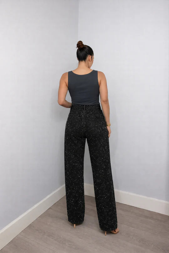 Jean Femme Droit Taille Haute-Gigié
