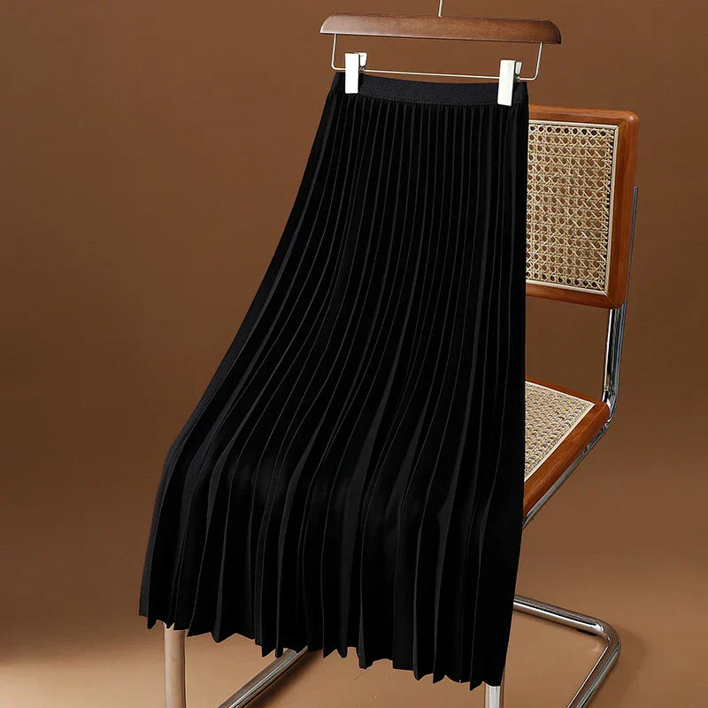 Jupe Femme Maxi Plissée-Gigié