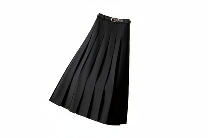Jupe midi plissée pour femme-Female Skirts-Gigié